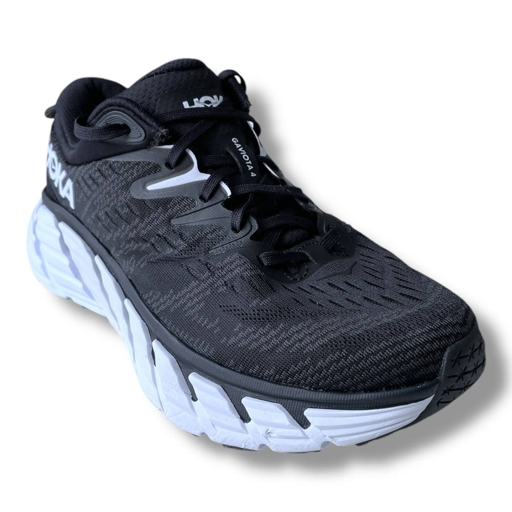 Size 9 - Hoka One One Gaviota 4 Max Cushion Shoes Black White Women's